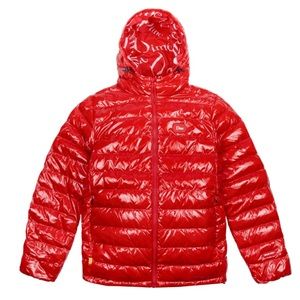 *rare* Dime mid weight sheen puffer jacket red